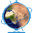 U.Mars globe logo still PNG